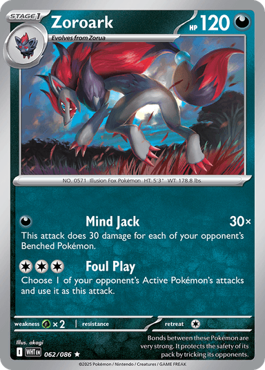 Zoroark, White Flare 62