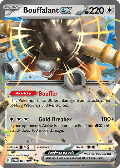 Bouffalant ex, White Flare 77