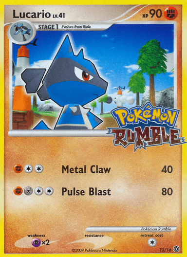 Lucario, Pokémon Rumble 12
