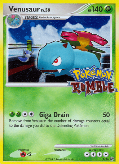 Venusaur, Pokémon Rumble 1