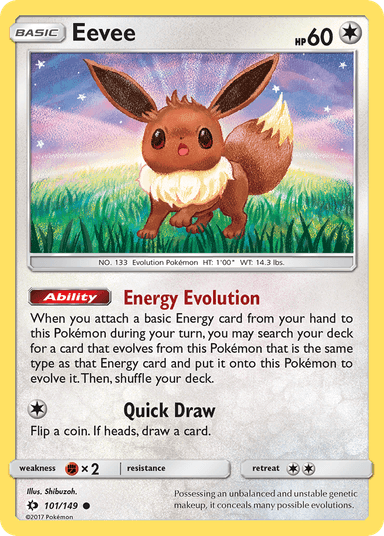 Eevee, Sun & Moon 101