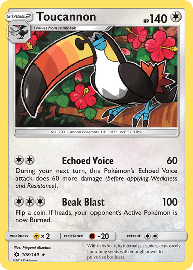 Toucannon, Sun & Moon 108