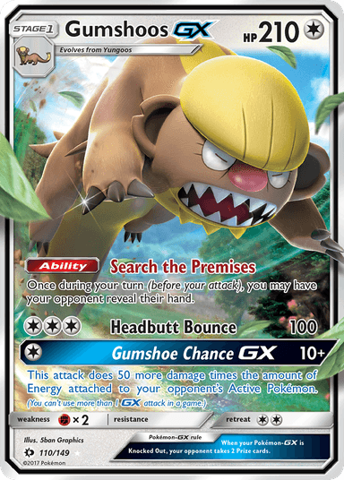 Gumshoos-GX, Sun & Moon 110