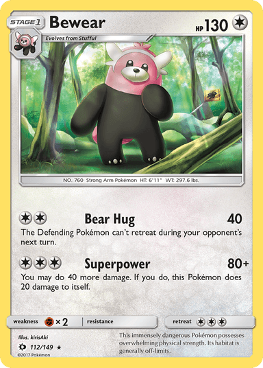 Bewear, Sun & Moon 112