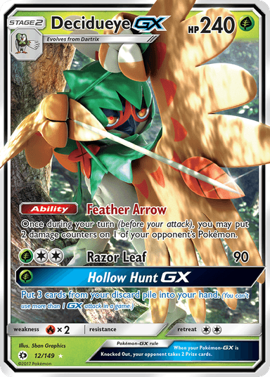 Decidueye-GX, Sun & Moon 12