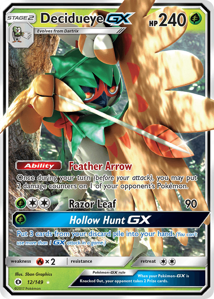 Decidueye-GX, Sun & Moon 12
