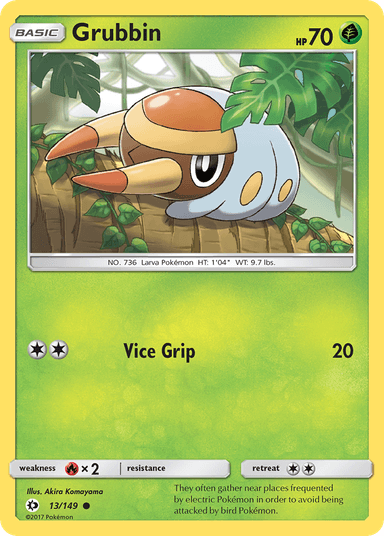 Grubbin, Sun & Moon 13