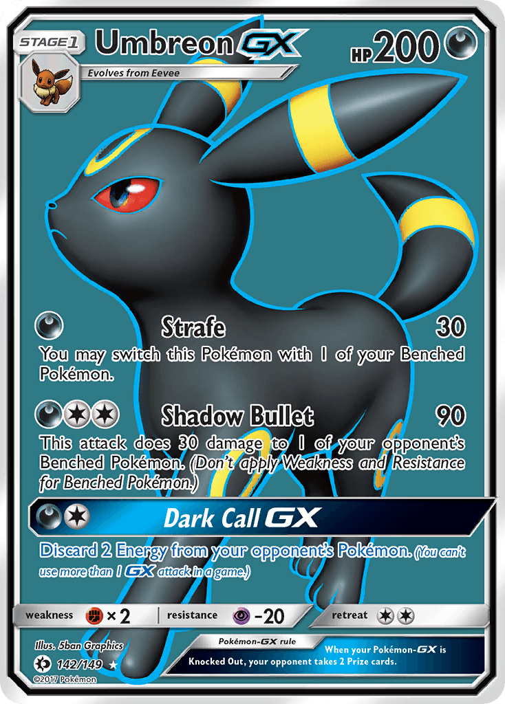 Umbreon-GX, Sun & Moon 142