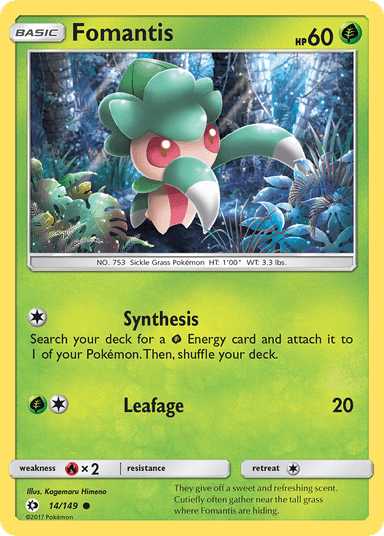 Fomantis, Sun & Moon 14