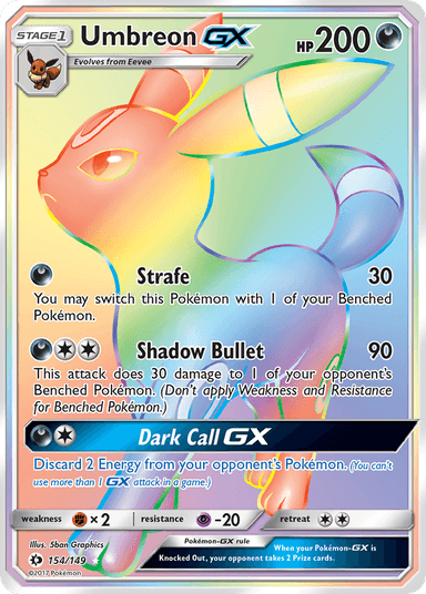 Umbreon-GX, Sun & Moon 154