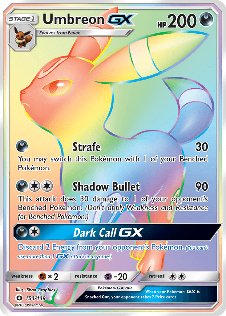 Umbreon-GX, Sun & Moon 154