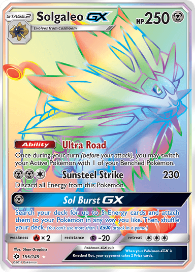 Solgaleo-GX, Sun & Moon 155