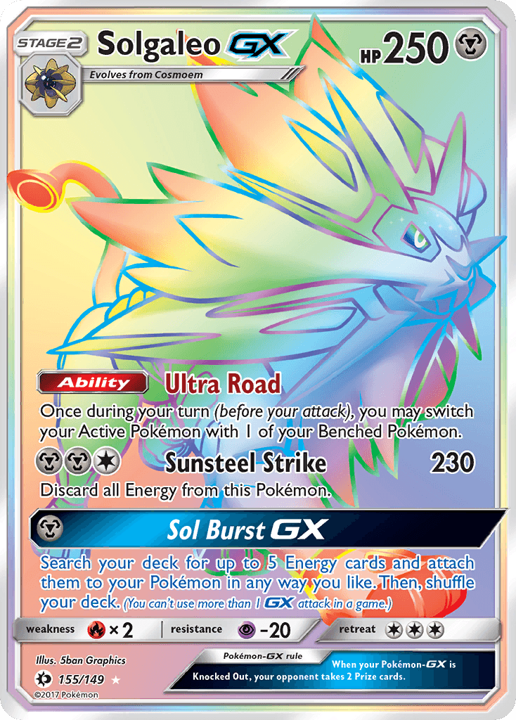 Solgaleo-GX, Sun & Moon 155