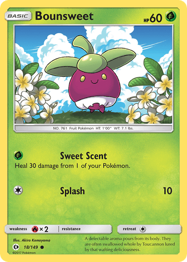 Bounsweet, Sun & Moon 18