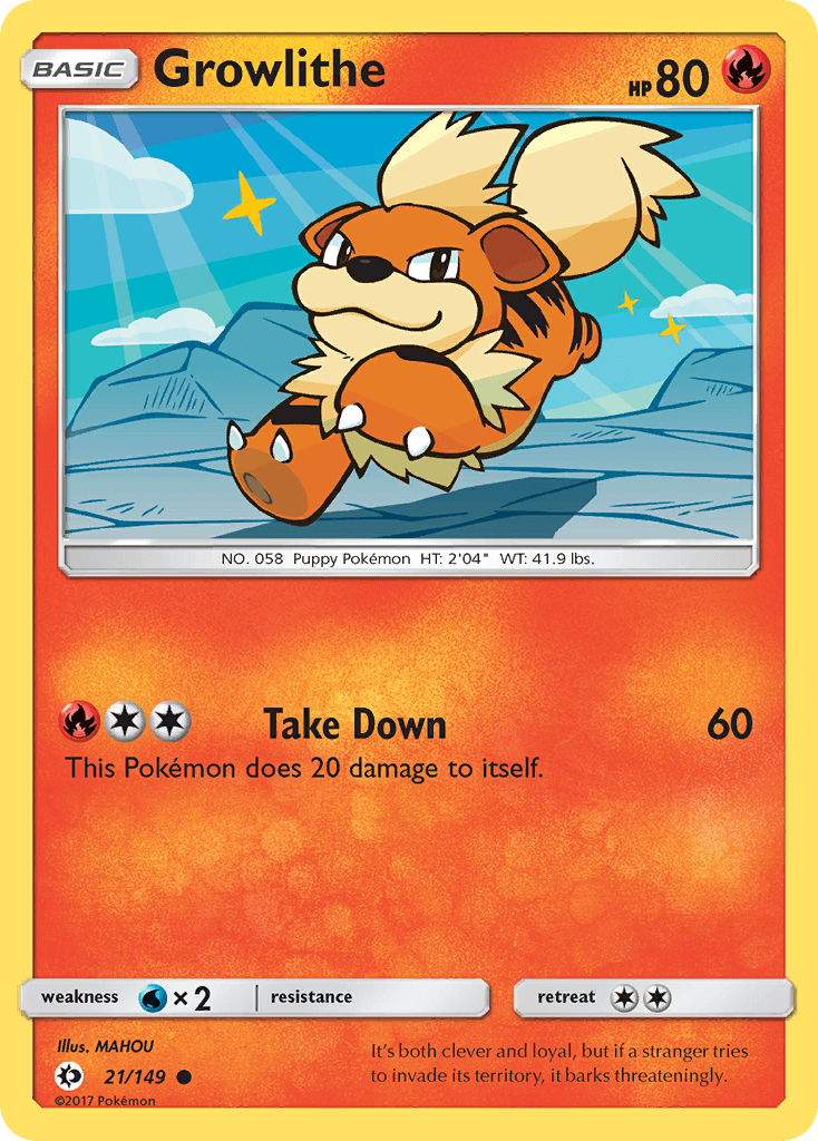 Growlithe, Sun & Moon 21
