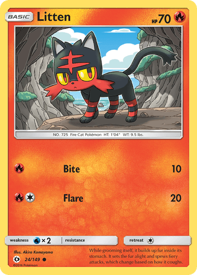 Litten, Sun & Moon 24