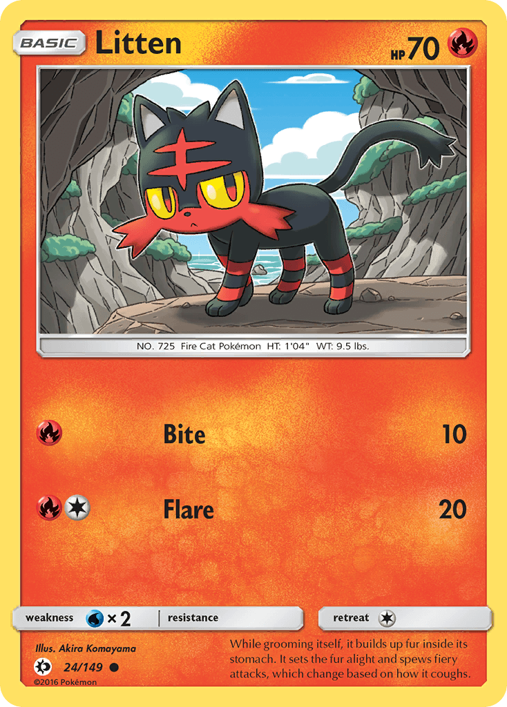 Litten, Sun & Moon 24