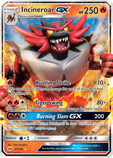 Incineroar-GX, Sun & Moon 27