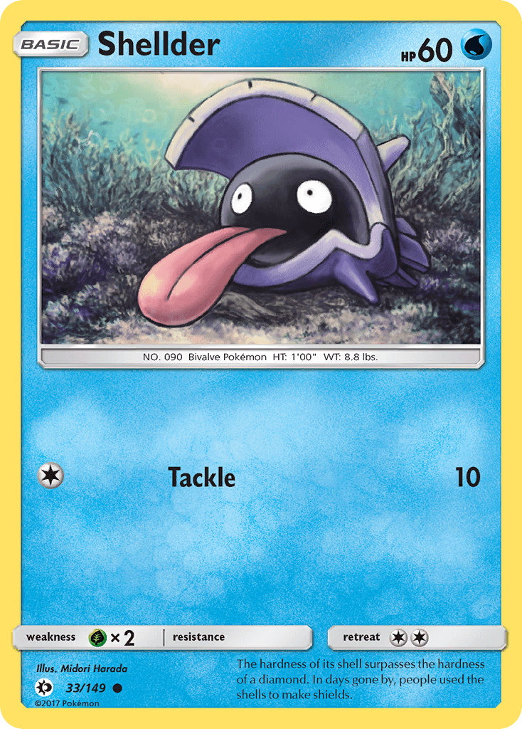 Shellder, Sun & Moon 33