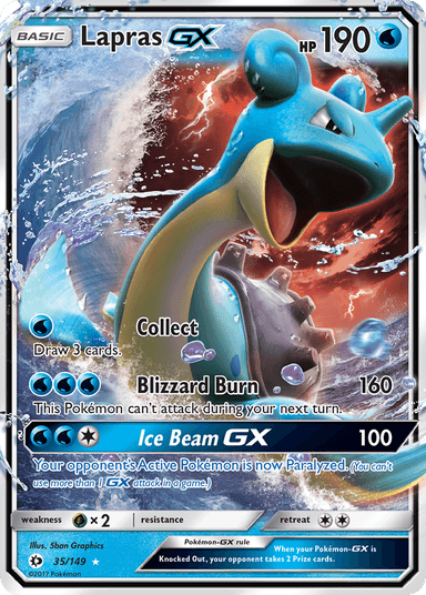 Lapras-GX, Sun & Moon 35