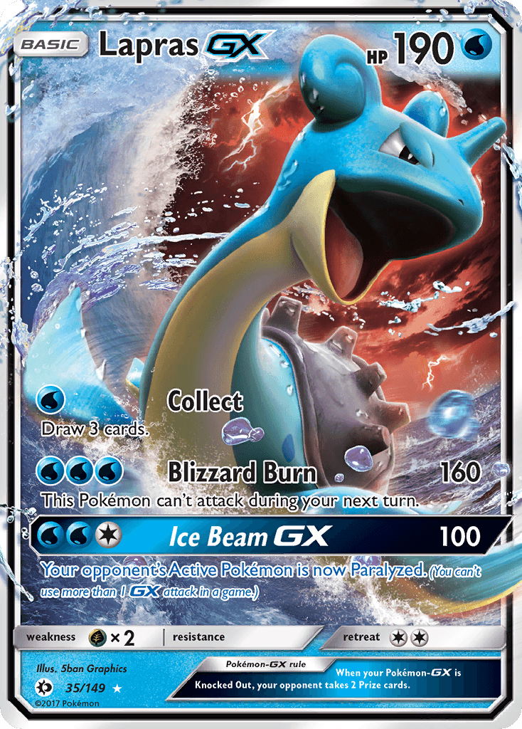 Lapras-GX, Sun & Moon 35