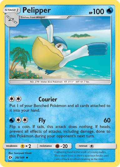 Pelipper, Sun & Moon 38