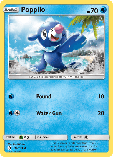 Popplio, Sun & Moon 39