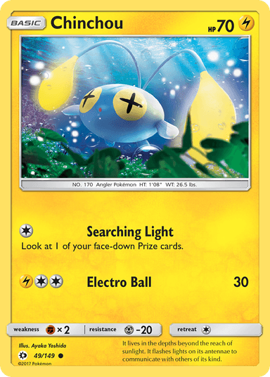 Chinchou, Sun & Moon 49