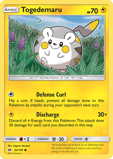 Togedemaru, Sun & Moon 53