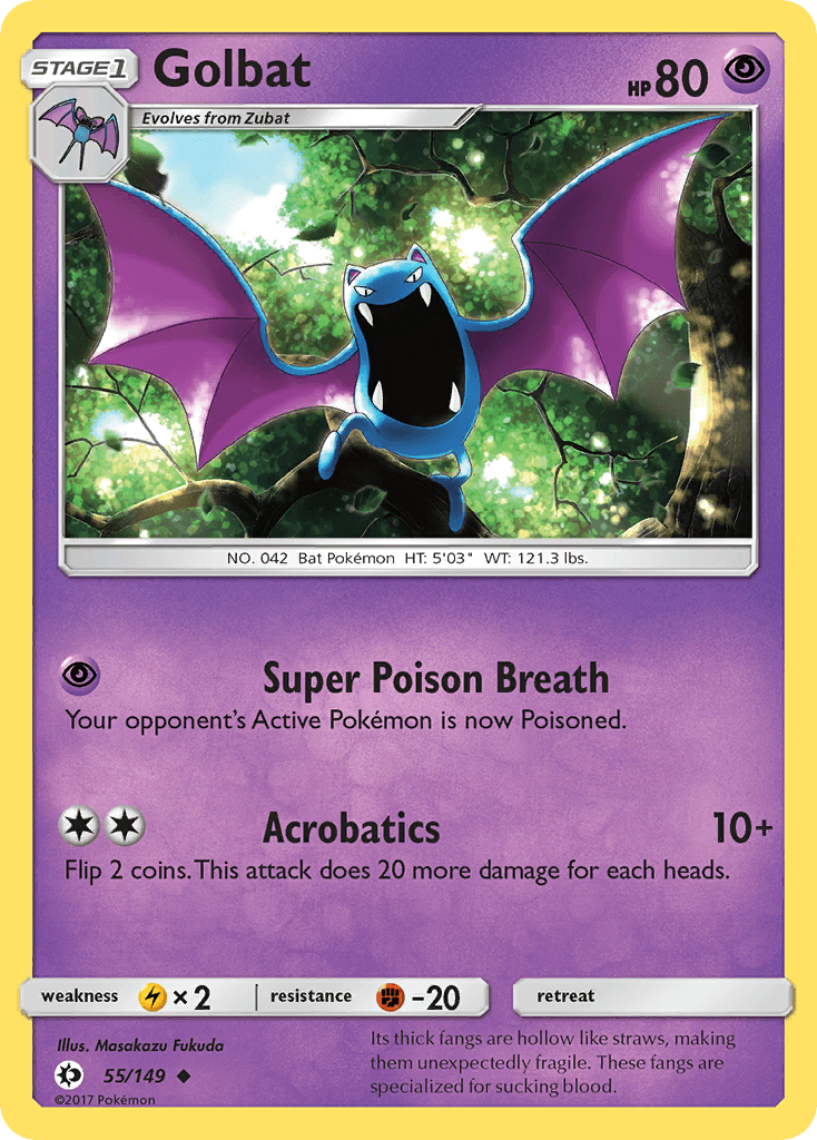 Golbat, Sun & Moon 55