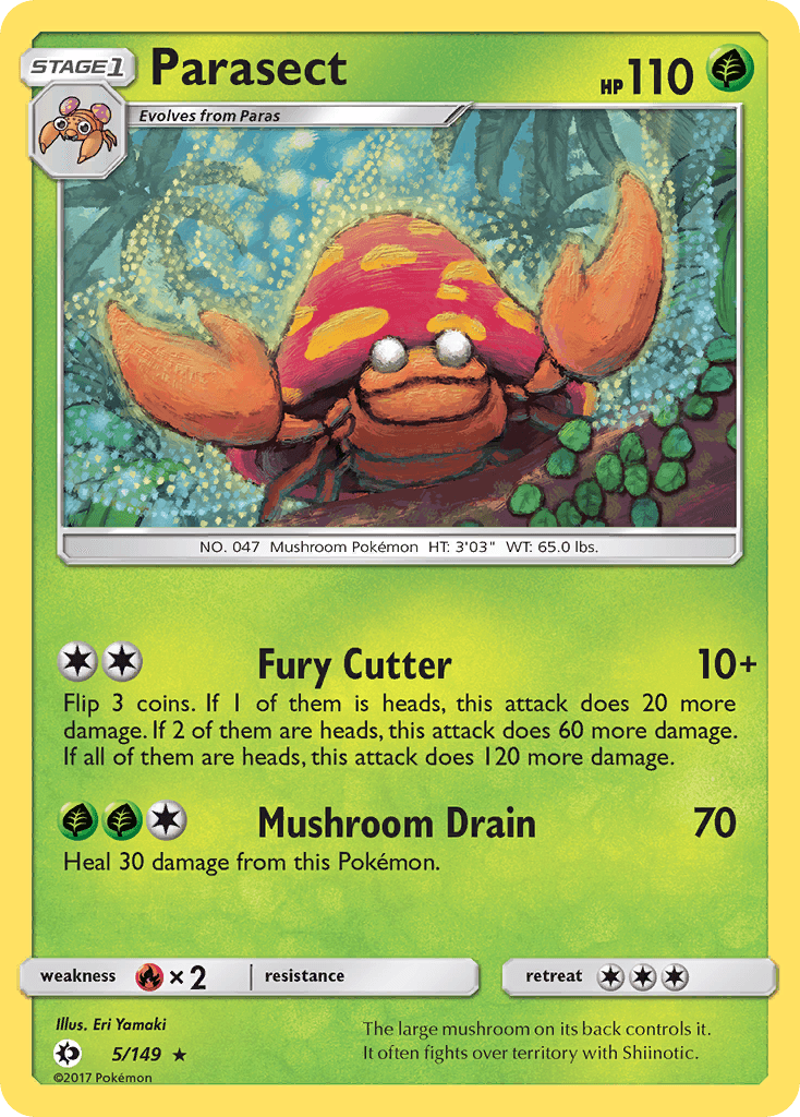 Parasect, Sun & Moon 5