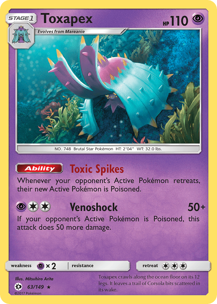 Toxapex, Sun & Moon 63