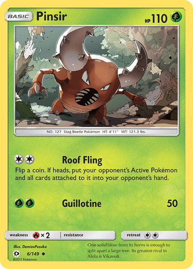 Pinsir, Sun & Moon 6