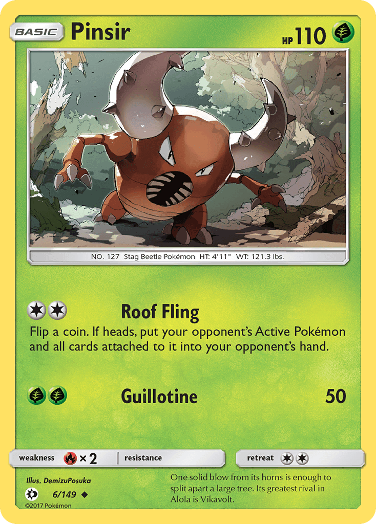 Pinsir, Sun & Moon 6