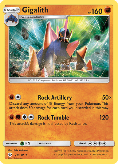 Gigalith, Sun & Moon 71