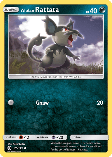 Alolan Rattata, Sun & Moon 76