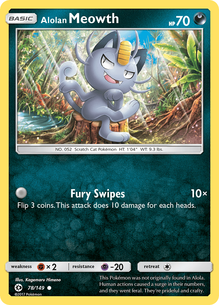 Alolan Meowth, Sun & Moon 78