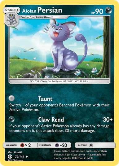 Alolan Persian, Sun & Moon 79