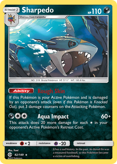 Sharpedo, Sun & Moon 82