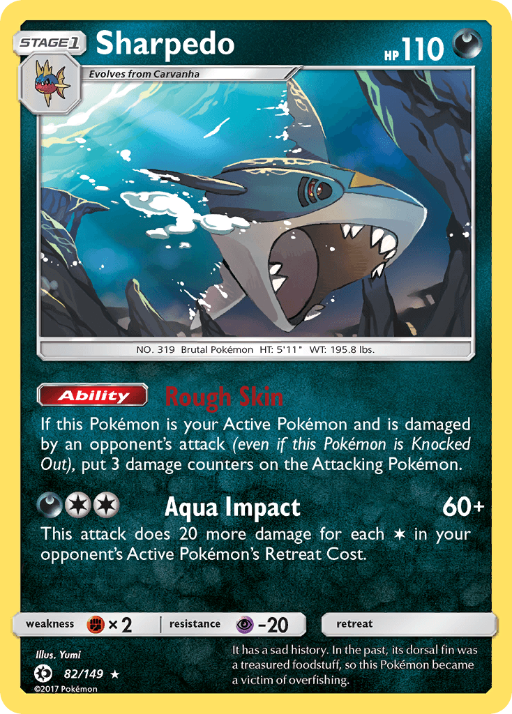 Sharpedo, Sun & Moon 82