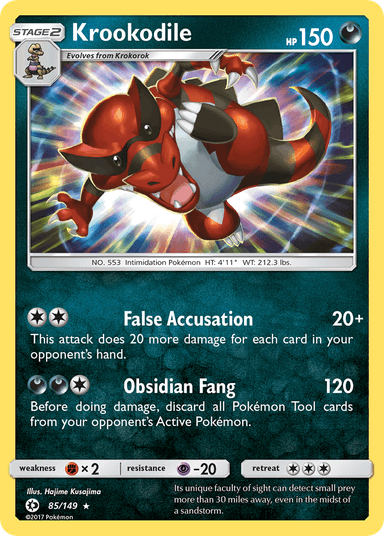 Krookodile, Sun & Moon 85