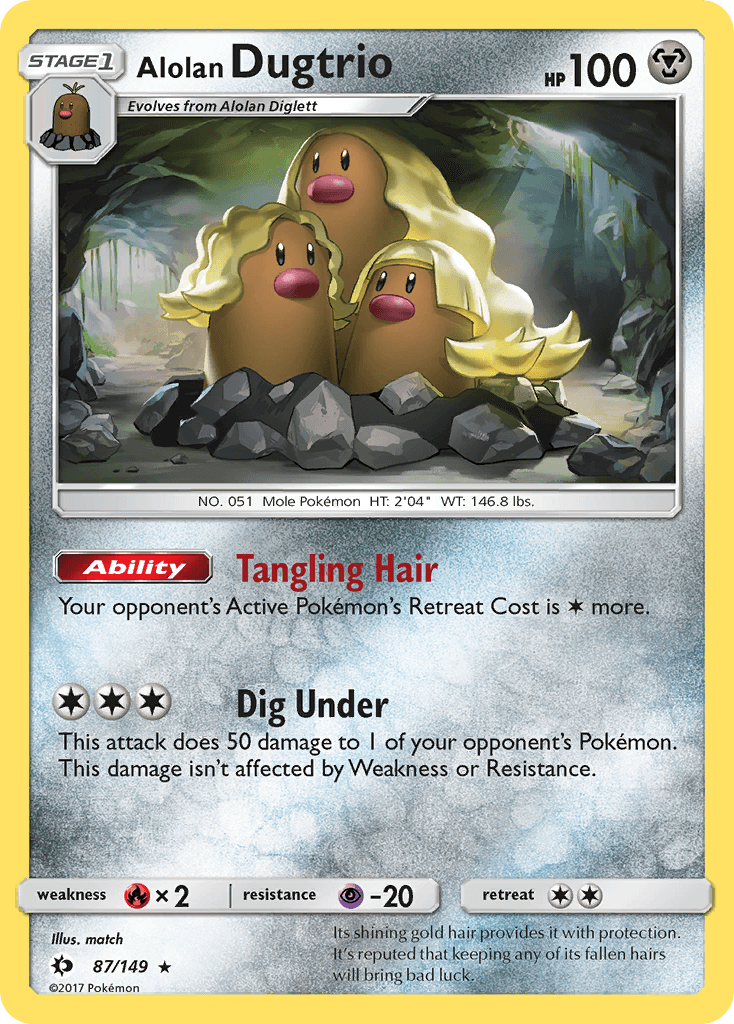 Alolan Dugtrio, Sun & Moon 87