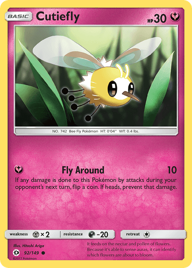 Cutiefly, Sun & Moon 92