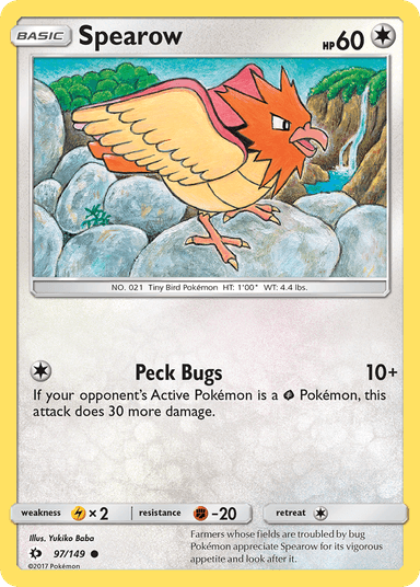 Spearow, Sun & Moon 97
