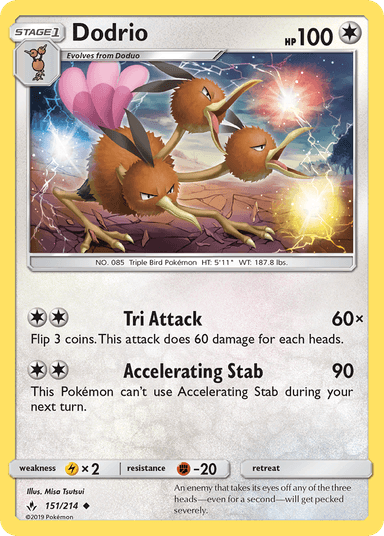 Dodrio, Unbroken Bonds 151