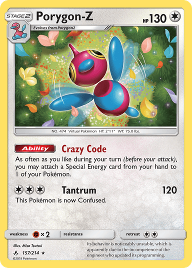 Porygon-Z, Unbroken Bonds 157