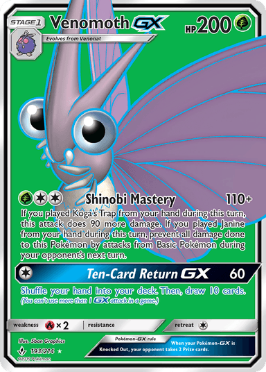 Venomoth-GX, Unbroken Bonds 193