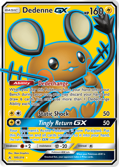 Dedenne-GX, Unbroken Bonds 195