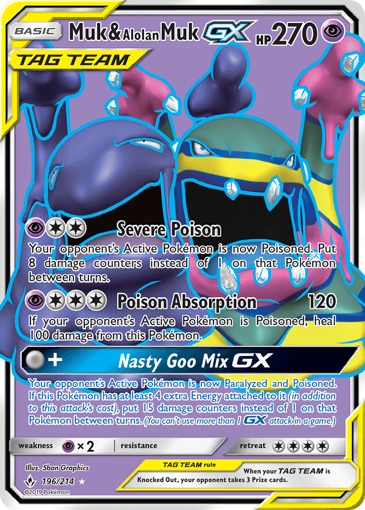 Muk & Alolan Muk-GX, Unbroken Bonds 196