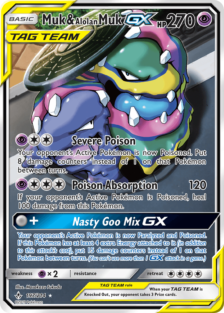 Muk & Alolan Muk-GX, Unbroken Bonds 197